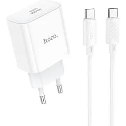 Комплект зарядного устройства Hoco C76A Pro 1Type-C PD/QC 30W PPS Type-C to Type-C White