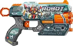 Пистолет BH135 Turbo & Fast с механическим барабаном с мягкими патронами 12 шт "Робот войны" (6955048161135)