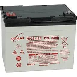 Акумулятор стаціонарний Genesis AGM NP33-12 (+/-) 33Ah 12V клема під болт