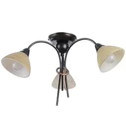 Люстра Brille стельова кантрі E14 40W BR (LK-071C/3)