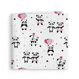 Пелюшки муслінові Cosas Rose Panda 75x100 см, рожеві - мініатюра 2