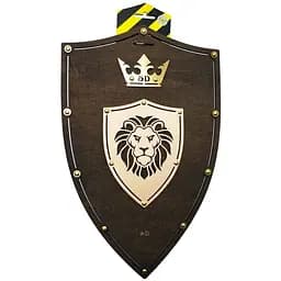 Сувенірний дерев'яний щит Сувенір-декор Лев Венге Lion 47х30 см