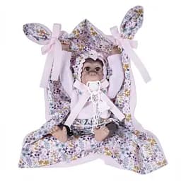 Кукла Munecas De Cuna Обезьянка с одеялом разноцветная/розовая 36 см (B36503)