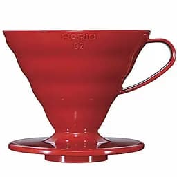 Пуровер пластиковий Hario V60 02 червоний (VD-02R)