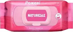 Вологі серветки універсальні Naturelle Pink 100 шт. Рожеві вологі серветки