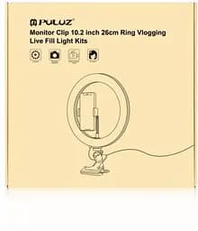 Кільцева USB LED лампа Puluz PKT3126B 10.2" + затискач - мініатюра 2