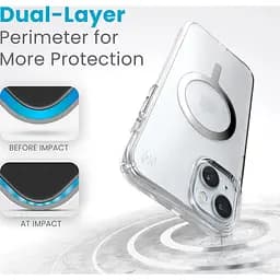 Оригінальний протиударний чохол Speck Presidio Clear MagSafe для Iphone 14 Plus/15 Plus (6.7") 150565-3240 - мініатюра 5