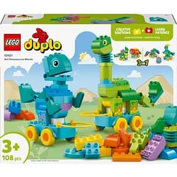 Конструктор LEGO DUPLO Town Динозаври на колесах 3в1 108 деталей (10451)