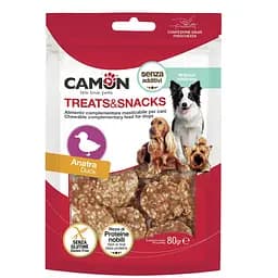 Монетки Camon Treats & Snacks с уткой и рисом, 80 г