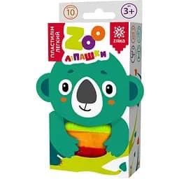 Пластилин легкий Зірка Zooлипашки Коала 140215 (10 разноцветных стиков по 6 г)