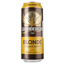 Уцінка. Пиво Grimbergen Blonde, світле, 6,7%, з/б, 0,5 л (797416) 