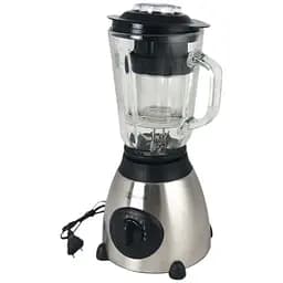 Блендер Zepline ZP-004 з чашею 1.5 л для коктейлів з кавомолкою сталевий стаціонарний 1500 Вт сірий/чорний