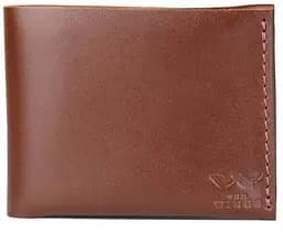 Кожаный кошелек Mini с монетницей светло-коричневый