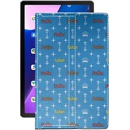 Чехол StatusCASE из экокожи для планшета Lenovo Tab M10 Plus (3rd) Фэшн голубой