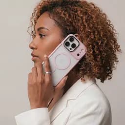 Чехол для Apple iPhone 17 Pro, Uniq MagCase, розовый, противоударный, панель-накладка с MagSafe, ударопрочный TPU+PC, с магнитом MagSafe, поддержка полноценной беспроводной зарядки, ArmorStandart (ARM86268) - мініатюра 5