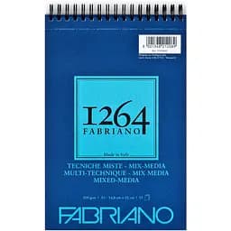 Альбом на спіралі Fabriano Mix Media 1264 А5 300 г/м2 15 аркушів