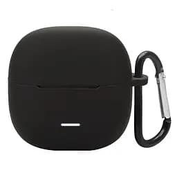 Силіконовий чохол для навушників Xiaomi Redmi Buds 6 Lite, Hang Case, чорний, ультратонкий захисний кейс товщиною 2 мм, захист від подряпин, пилу та ударів, компактний, з карабіном для кріплення, ArmorStandart (ARM81086)