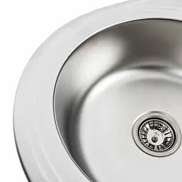 Кухонна мийка з нержавіючої сталі Platinum декор 7750 (0,8/180 мм), R, Decor - мініатюра 11