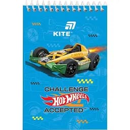 Блокнот на спіралі Kite Hot Wheels А6 48 листів  HW нелінований (HW26-196)