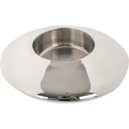 Свічник Elen Dekor із подвійними стінками 9 см сріблястий (780-017)