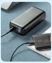 Портативний зовнішній акумулятор XO PR200 30000 mAh 22W з чорним дисплеєм - мініатюра 2