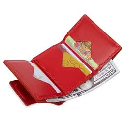 Жіноче шкіряне портмоне Grande Pelle 7.5х10х1.5 см acs0018777 - мініатюра 5