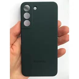 Оригінальний силіконовий чохол Samsung Silicone Cover для Samsung Galaxy S22 Plus (S906) EF-PS906TGEGRU Forest Green - мініатюра 3