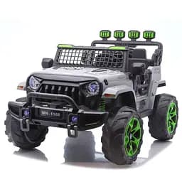 Джип M 6380EBLR-11(24V) радіо/к2.4G, 1*24V8AH 4*45W, MP3, USB, TF, BLUETOOTH, EVA шкіра, муз.світло.сірий