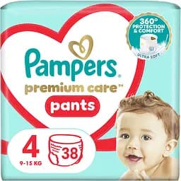Підгузки-трусики Pampers Premium Care Pants 4 (9-15 кг) 38 шт.