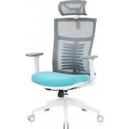 Офісне крісло OfficePro Balance OC550-W-DG-BL White/Dark Gray/Blue [148646] - мініатюра 3