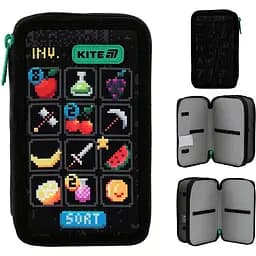 Пенал Kite Pixel Game черный (K25-623-2)