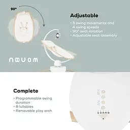 Шезлонг-гойдалка Babymoov Swoon Hoop Sand (A055022) - мініатюра 3