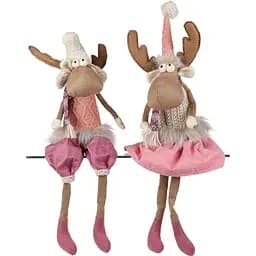 Мягкая игрушка Bona Лось в розовом, сидячая 12х12х60 см 1 шт. в ассортименте (000264794)