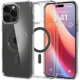 Прозорий чохол Spigen Ultra Hybrid MagSafe Graphite для iPhone 16 Pro (ACS08130)