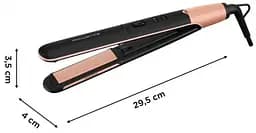 Випрямляч Rowenta Express Shine Papaya, >240Вт, темп.режимів-8, 140-210С, дисплей, кераміка, чорний - мініатюра 7