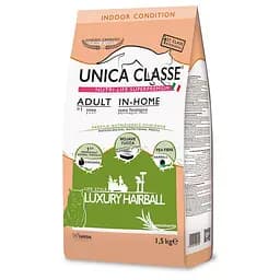 Сухий корм Gheda Unica Classe Cat Adult In-Home Luxury Hairball для котів з куркою 10 кг