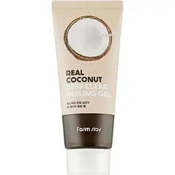 Зволожуюча пілінг-скатка FarmStay Real Coconut Deep Clear Peeling Gel з екстрактом кокосу 100 мл - мініатюра 2