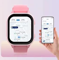 Розумний дитячий годинник-телефон Lemfo M91 з TikTok, YouTube, Instagram, WhatsApp, сім картою 4G, прослушкою, GPS геолокацію та 16 ГБ памʼяті  До 5 днів роботи Рожевий - мініатюра 11