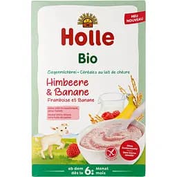 Каша из козьего молока Holle с малиной и бананом органическая от 6 месяцев 200 г