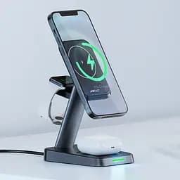 БЗП Acefast E3 desktop 3-in-1 Black - мініатюра 3