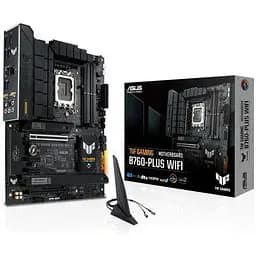 Материнська плата Asus TUF Gaming LGA1700, B760-PLUS WIFI, B760, 4xDDR5, Int. Realtek 7.1, Realtek 2.5Gb, WiFi 6, Bluetooth 5.2, 7xUSB3.2/3xUSB2.0, HDMI/DP, ATX - мініатюра 2
