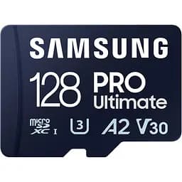 Карта пам'яті Samsung microSDXC PRO Ultimate 128GB Class 10 UHS-I U3 V30 A2 + USB Reader (MB-MY128SB/WW) [145484] - мініатюра 2