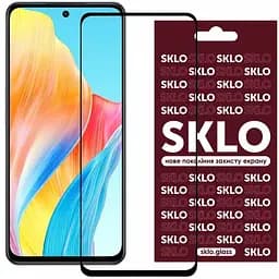 Захисне скло SKLO 3D для Oppo Reno 12 FS / 12 F 4G/5G Чорний