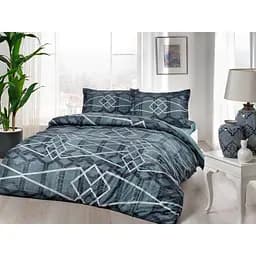 Комплект постільної білизни TAC Nova Green Євро Різнобарвний 000230056