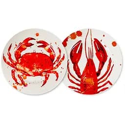 Набір тарілок Lefard Red Shells 19 см 2 шт. (922-113)