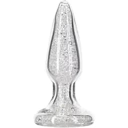 Скляна анальна пробка Pillow Talk Fancy Luxurious Glass Anal Plug ⌀3.1 см віброкуля в подарунок