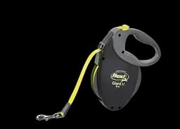 Повідець-рулетка Flexi Giant Neon M, для собак до 25 кг, стрічка 8 м, чорний (GT2.210.S NEO.14)