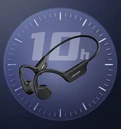 Навушники Langsdom водонепроникні кісткові для плавання BE-17 Pro з вбудованою памʼяттю 32 ГБ MP3 плеєром Bluetooth 5.4 Білий - мініатюра 7