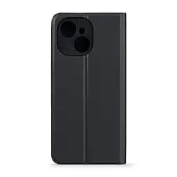 Чехол-книжка для TECNO Spark 40C 4G, OneFold Case, черный, из экокожи (PU) и TPU, с магнитом, с подставкой и отделением для карт, трансформируется в подставку, противоударный, защита всего корпуса, ArmorStandart (ARM87266) - мініатюра 2