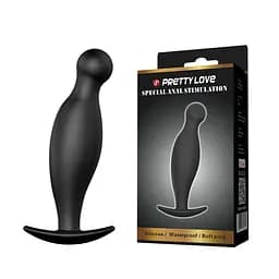 Анальная пробка Pretty Love Silicone Butt Plug Black Baile BI-040036N 88475